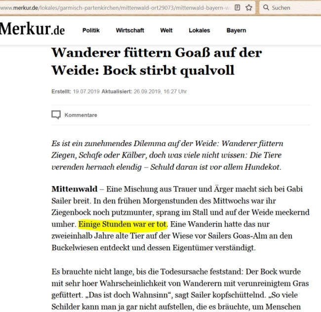 Wiederauferstandener Bock